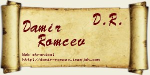 Damir Romčev vizit kartica